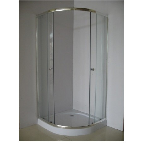 Box semicircolare MATRIX 185 vetro trasparente 6mm 80x80