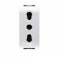 Presa bivalente con sicurezza 10/16A cod. 7679