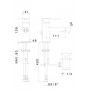 Miscelatore monocomando per bidet con scarico 1"1/4"
