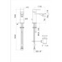 Miscelatore monocomando per bidet PLAVIS