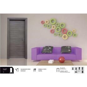 Porta collezione Linear - Art.436  Polissandro grigio